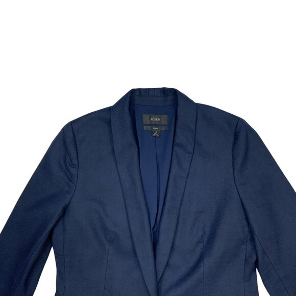 J. Crew Navy linen Jacket. - Picture 4 of 12